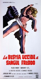 La bestia uccide a sangue freddo - Italian Movie Poster (xs thumbnail)
