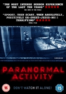 Paranormal Activity - British DVD movie cover (xs thumbnail)