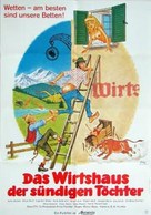 Das Wirtshaus der s&uuml;ndigen T&ouml;chter - German Movie Poster (xs thumbnail)