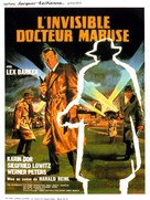 Die unsichtbaren Krallen des Dr. Mabuse - French Movie Poster (xs thumbnail)
