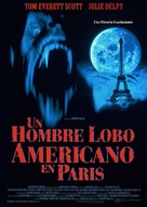 An American Werewolf in Paris - Spanish Movie Poster (xs thumbnail)