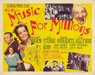 Music for Millions - Movie Poster (xs thumbnail)