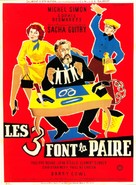 Les 3 font la paire - French Movie Poster (xs thumbnail)