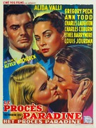 The Paradine Case - Belgian Movie Poster (xs thumbnail)
