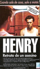 Henry: Portrait of a Serial Killer - Argentinian VHS movie cover (xs thumbnail)