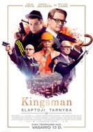 Kingsman: The Secret Service - Lithuanian Movie Poster (xs thumbnail)