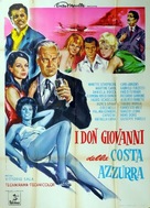 I don giovanni della Costa Azzurra - Italian Movie Poster (xs thumbnail)