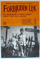 Jeux interdits - Swedish Movie Poster (xs thumbnail)
