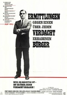 Indagine su un cittadino al di sopra di ogni sospetto - German Movie Poster (xs thumbnail)