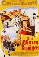 Three Coins in the Fountain - German Movie Poster (xs thumbnail)