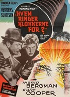 For Whom the Bell Tolls - Danish Movie Poster (xs thumbnail)