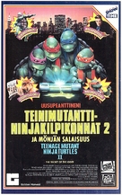 Teenage Mutant Ninja Turtles II: The Secret of the Ooze - Finnish VHS movie cover (xs thumbnail)
