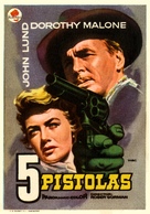 Five Guns West - Spanish Movie Poster (xs thumbnail)