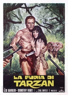 Tarzan&#039;s Savage Fury - Italian Movie Poster (xs thumbnail)