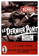 Die letzte Br&uuml;cke - French Movie Poster (xs thumbnail)