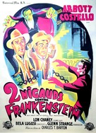 Bud Abbott Lou Costello Meet Frankenstein - French Movie Poster (xs thumbnail)