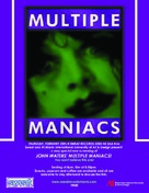 Multiple Maniacs - Canadian Movie Poster (xs thumbnail)