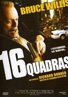 16 Blocks - Portuguese DVD movie cover (xs thumbnail)
