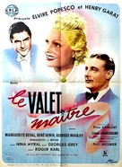 Le valet ma&icirc;tre - French Movie Poster (xs thumbnail)