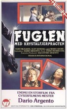 L&#039;uccello dalle piume di cristallo - Danish VHS movie cover (xs thumbnail)