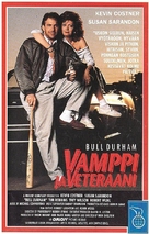 Bull Durham - Finnish VHS movie cover (xs thumbnail)