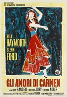 The Loves of Carmen - Italian Re-release movie poster (xs thumbnail)