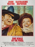 Rooster Cogburn - French Movie Poster (xs thumbnail)