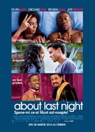 About Last Night - Romanian Movie Poster (xs thumbnail)
