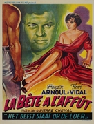 La b&ecirc;te &agrave; l&#039;aff&ucirc;t - Belgian Movie Poster (xs thumbnail)