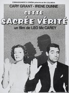 The Awful Truth - French Movie Poster (xs thumbnail)