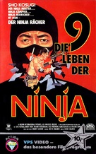 Nine Deaths of the Ninja - German VHS movie cover (xs thumbnail)