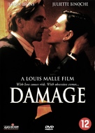 Damage - Dutch DVD movie cover (xs thumbnail)
