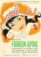 Fr&ouml;ken April - Danish Movie Poster (xs thumbnail)