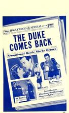 The Duke Comes Back - Movie Poster (xs thumbnail)
