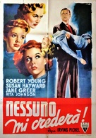 They Won&#039;t Believe Me - Italian Movie Poster (xs thumbnail)