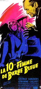 Bluebeard&#039;s Ten Honeymoons - French Movie Poster (xs thumbnail)