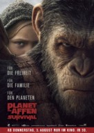 War for the Planet of the Apes - German Movie Poster (xs thumbnail)