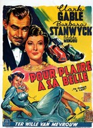 To Please a Lady - Belgian Movie Poster (xs thumbnail)