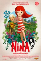 Nina et le secret du h&eacute;risson - Danish Movie Poster (xs thumbnail)