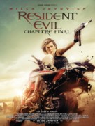Resident Evil: The Final Chapter - French Movie Poster (xs thumbnail)