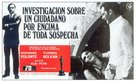 Indagine su un cittadino al di sopra di ogni sospetto - Spanish Movie Poster (xs thumbnail)