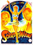 Moon Over Miami - French Movie Poster (xs thumbnail)