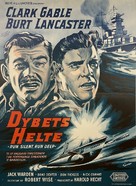 Run Silent Run Deep - Danish Movie Poster (xs thumbnail)