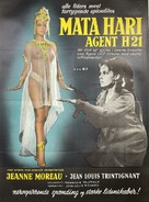 Mata Hari, agent H21 - Danish Movie Poster (xs thumbnail)