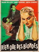 Blondin i fara - French Movie Poster (xs thumbnail)