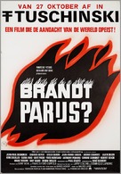 Paris br&ucirc;le-t-il? - Dutch Movie Poster (xs thumbnail)
