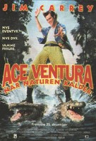 Ace Ventura: When Nature Calls - Danish Movie Poster (xs thumbnail)