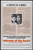 Le souffle au coeur - Movie Poster (xs thumbnail)