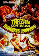 Tarzak contro gli uomini leopardo - Spanish Movie Poster (xs thumbnail)