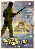 Cuatro en la frontera - Spanish Movie Poster (xs thumbnail)